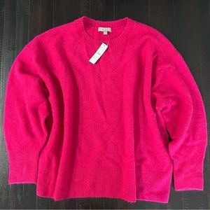 🖤NWT🖤 J. Crew Pink Oversized Crewneck Sweater
